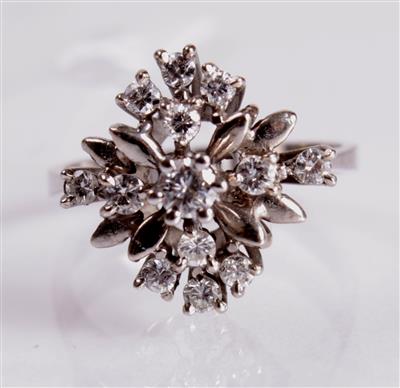 Brillantdamenring zus. ca. 0,45 ct - Antiques, art and jewellery