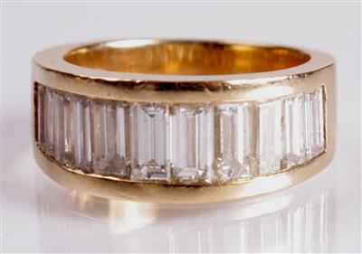 Diamantring zus. ca. 1,60 ct - Umění, starožitnosti, šperky