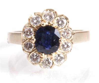 Brillantdamenring zus. 0,57 ct - Antiques, art and jewellery