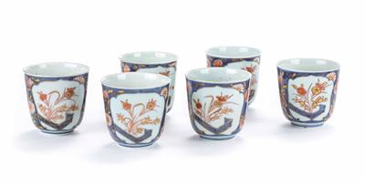 6 Becher mit "Imari-Dekor", Japan, 19. Jhdt. - Antiques, art and jewellery