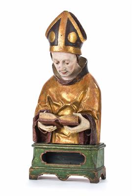 Bischofsbüste um 1500 - Umkreis Valentin LENDENSTREICH (um 1460 - 1506 Saalfeld/Saale) - Arte, antiquariato e gioielli