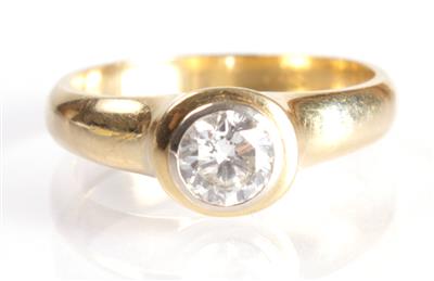Solitärring ca. 0,65 ct - Antiques, art and jewellery