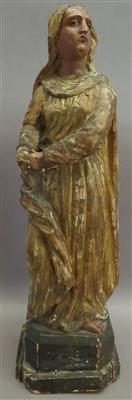Kreuzigungsfigur "Hl. Magdalena"(?), 19. Jhdt. - Umění, starožitnosti, šperky