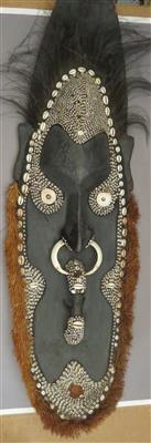Schildmaske im Stil "Unterer Sepik", Papua Neuguinea, 20. Jhdt. - Antiques, art and jewellery