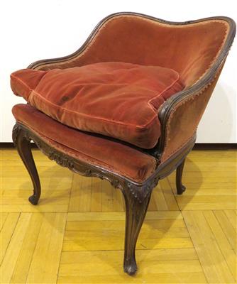 Halbhohes Fauteuil im Barockstil um 1900 - Arte, antiquariato e gioielli