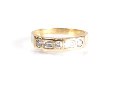 Brillantdiamantdamenring zus. ca. 0,65 ct - Antiques, art and jewellery