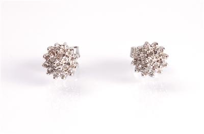 Paar Diamantohrstecker zus. ca. 0,24 ct - Antiques, art and jewellery