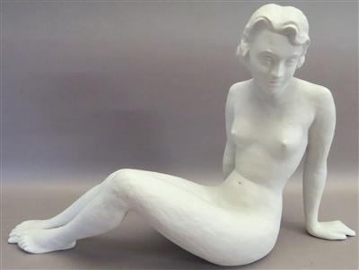 Sitzender weiblicher Akt, Fa. Rosenthal um 1940 - Arte, antiquariato e gioielli