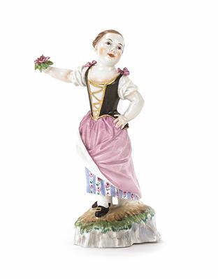 Tanzendes Mädchen, Höchst, 18. Jhdt. - Kunst, Antiquitäten und Schmuck