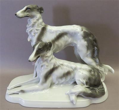 "Zwei Windhunde", Fa. Fasold  &  Stauch - Kunst, Antiquitäten und Schmuck