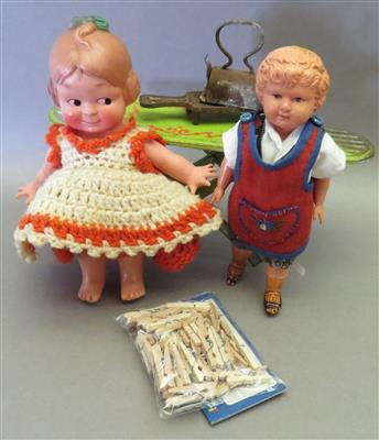2 Puppen und Zubehör - Kunst, Antiquitäten und Schmuck
