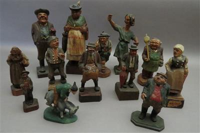 Konvolut von 13 Bauernfiguren - Antiques, art and jewellery