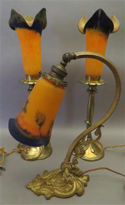 Paar Tischleuchten sowie 1 Tisch- bzw. Wandlampe - Antiques, art and jewellery