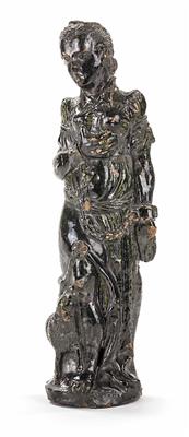 Weibliche Kachelofen-Ausatzfigur, 1. Hälfte 17. Jhdt. - Antiques, art and jewellery