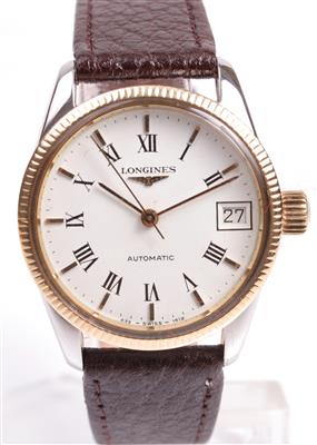 Longines Herrenarmbanduhr - Antiques, art and jewellery