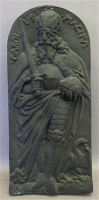 Rundbogenförmige Gusseisen-Reliefplatte - Arte, antiquariato e gioielli