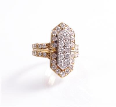 Brillantdamenring zus. ca. 1,20 ct - Antiques, art and jewellery