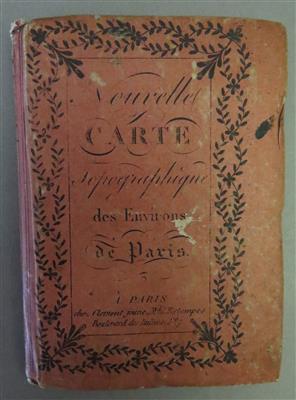 "Nouvelle Carte Topographique des Environs de Paris" - Umění, starožitnosti, šperky