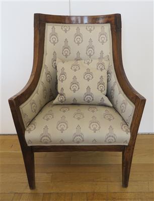 Biedermeier-Rundfauteuil um 1820/30 - Kunst, Antiquitäten und Schmuck