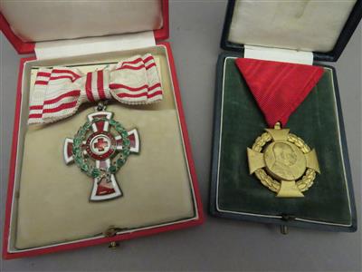 Österreichisches Ehrenzeichen vom Roten Kreuz, gestiftet 14.8.1914 - Arte, antiquariato e gioielli