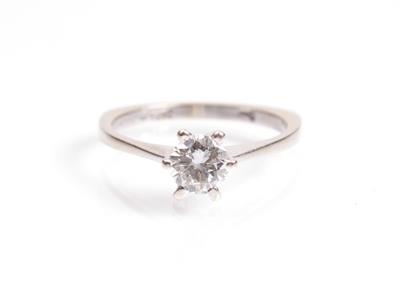 Solitärring ca. 0,65 ct - Antiques, art and jewellery