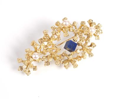 Lapis Lazuli Brosche - Umění, starožitnosti, šperky