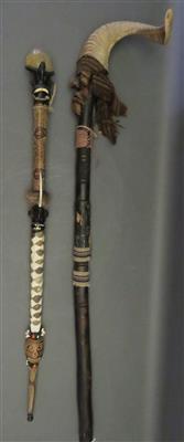 2 afrikanische Ritualstöcke, 20. Jhdt. - Antiques, art and jewellery
