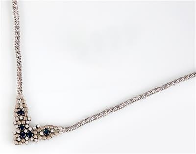 Brillantcollier zusammen ca. 1 ct - Umění, starožitnosti, šperky