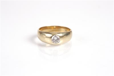 Brillantring ca. 0,60 ct - Antiques, art and jewellery