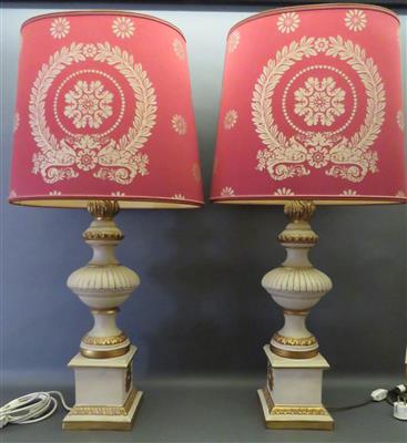 Paar Tischlampen, Italien, 2. Hälfte 20. Jhdt. - Umění, starožitnosti, šperky