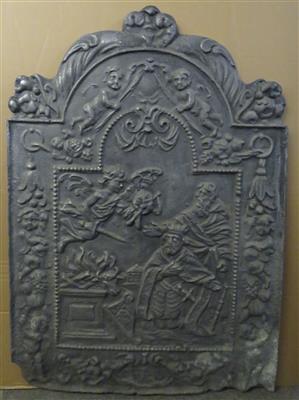 Eisengussrelief - Ofenplatte, im Stil des frühen 17. Jhdts. - Umění, starožitnosti, šperky