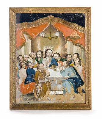 Hinterglasbild, Oberammergau 19. Jhdt. - Arte, antiquariato e gioielli