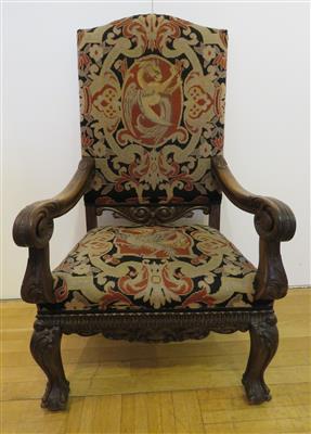 Historismus-Armfauteuil, 2. Hälfte 19. Jhdt. - Antiques, art and jewellery