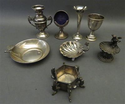 Konvolut Silber-Nippes, 8-teilig, teils um 1900 - Antiques, art and jewellery