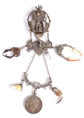 Trachtengürtelclip mit 6 Anhängern - Antiques, art and jewellery