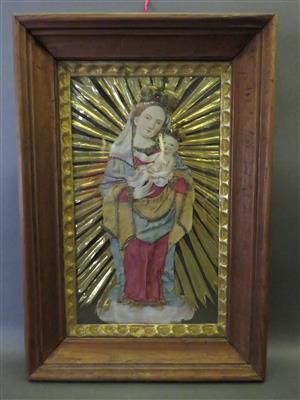 Heiligen-Collagenbild, 19. Jhdt. - Antiques, art and jewellery