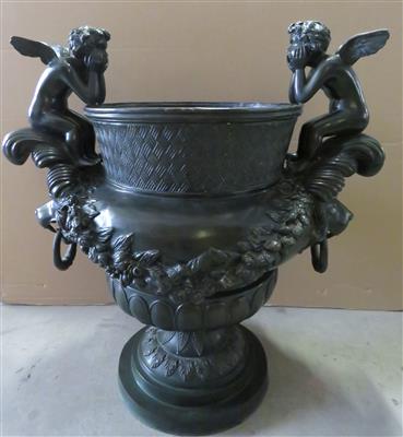 Prunkvolle Garten-Ziervase im klassizistischen Stil, 20. Jhdt. - Arte, antiquariato e gioielli