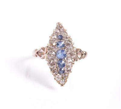 Altschliffdiamantdamenring zus. ca. 0,75 ct - Antiques, art and jewellery