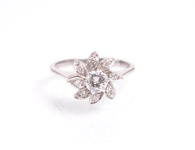 Brillant-Diamantdamenring - Antiques, art and jewellery