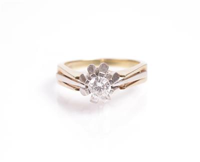 Solitärring 0,47 ct - Antiques, art and jewellery