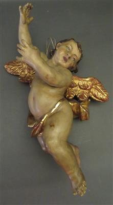 Geflügelter schwebender Engel im Barockstil, 20. Jhdt. - Antiques, art and jewellery