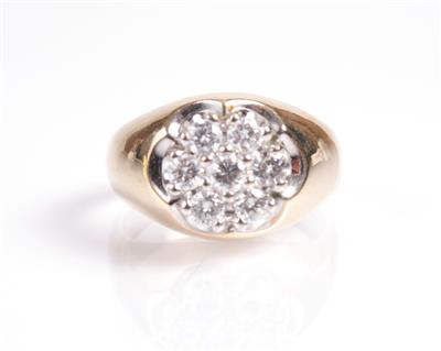 Brillantdamenring zus. ca. 0,90 ct - Antiques, art and jewellery