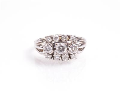 Brillant-Damenring zus. ca. 1 ct - Antiques, art and jewellery