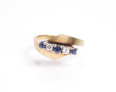 Brillant-Saphir-Ring - Arte, antiquariato e gioielli