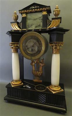 Biedermeier-Kommodenuhr, um 1830/40 - Kunst, Antiquitäten und Schmuck