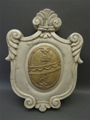 Wappenkartusche im italienischen Renaissancestil - Umění, starožitnosti, šperky