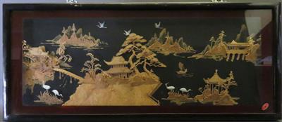 Filigrane Korkschnitzerei, Japan, 20. Jahrhundert - Kunst, Antiquitäten und Schmuck