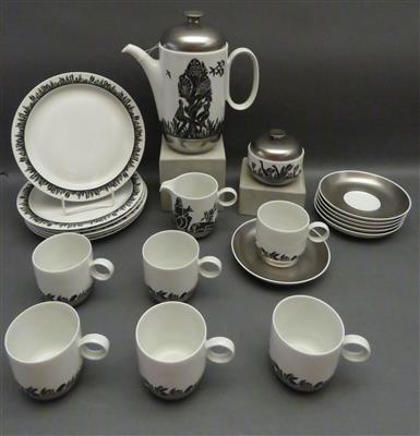 Kaffee-Künstlerservice, Rosenthal Studio-Line, 2. Hälfte 20. Jhdt. - Arte, antiquariato e gioielli