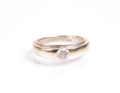 Brillant-Ring 0,38 ct - Umění, starožitnosti, šperky