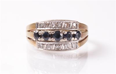 Diamant Saphirring - Antiques, art and jewellery